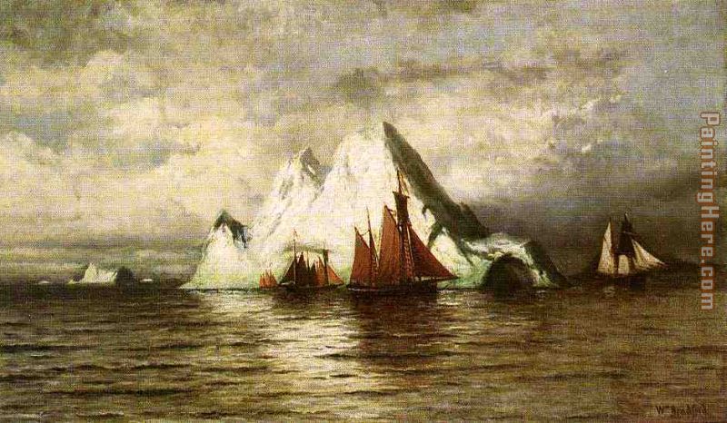 William Bradford Fishing Boats and Icebergs